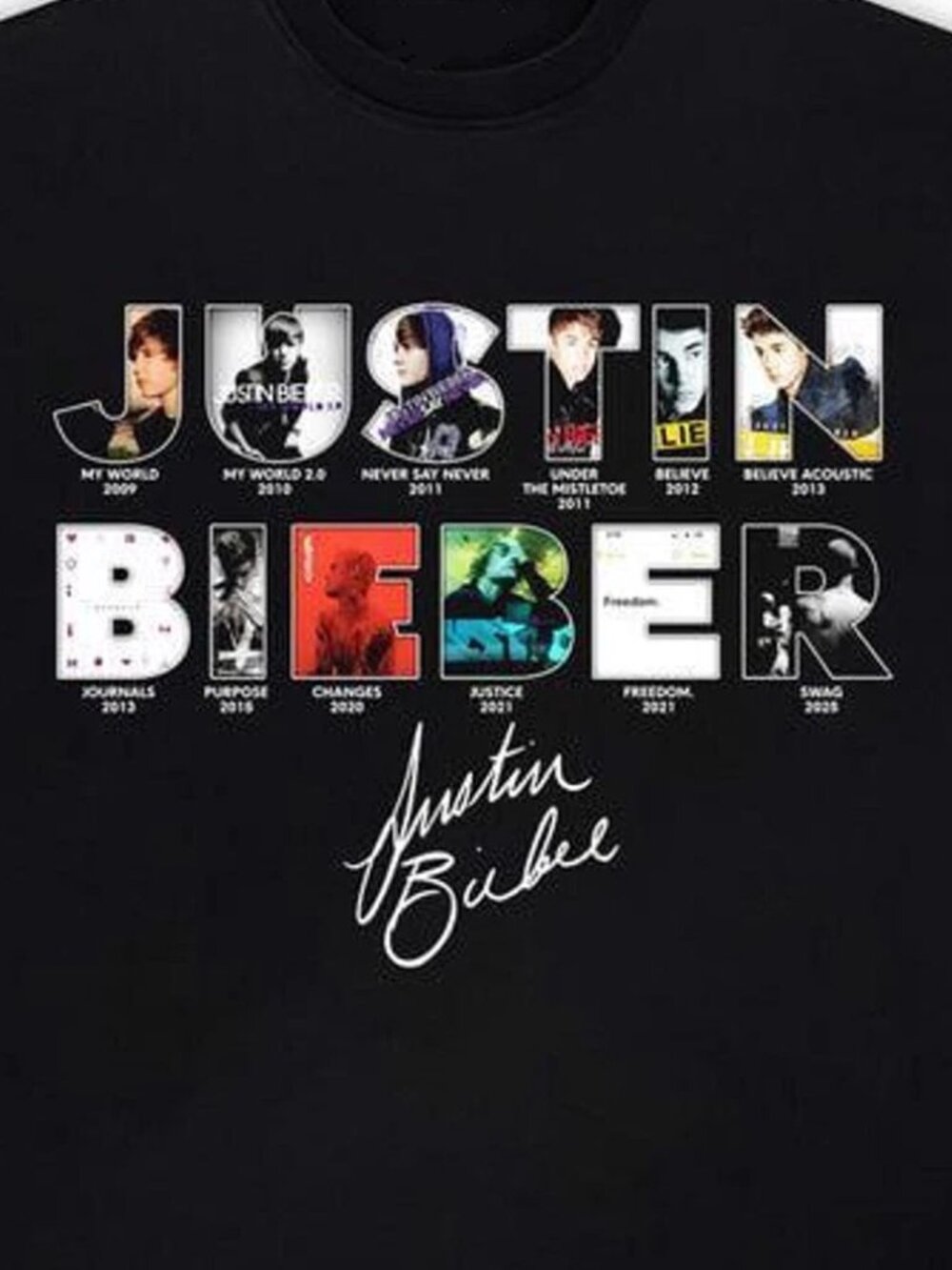 Justin Bieber Music Tour 2026, Y2K Top Music T-Shirt 251 - Picture 2 of 5